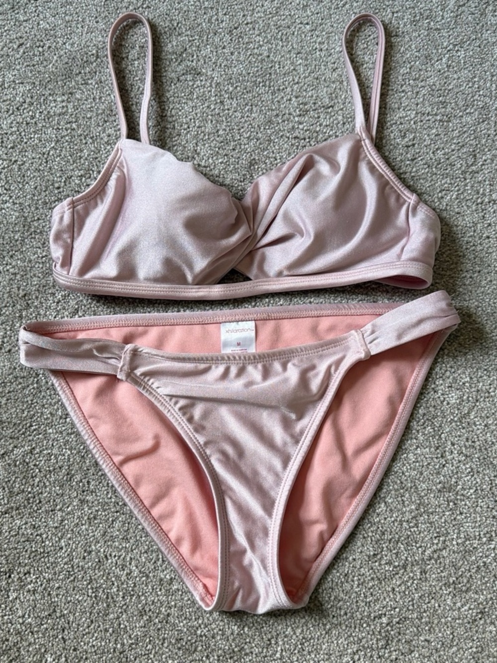 Xhilaration Pale Pink Shimmer Bikini Bottoms